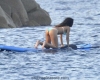celeb singer rihanna in bikini while paddleboarding in italy
