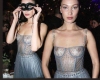 Bella Hadid shows her nipples in see through dress