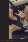 Bianca VanDamme exposes slideboob in slashed top