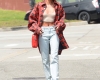 Hailey Baldwin Leaves Cafe Zinque In West Hollywood