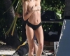 Josephine Skriver Poses Topless For Victoria’s Secret On A Beach In Miami,   