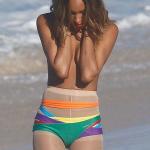 Jourdan Dunn Topless As She Slips Into Swimwear 