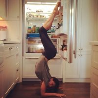 Hilaria Baldwin Yoga Pose 