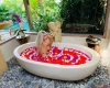Farrah Abraham Takes A Flower Bath While On Vacation In Bali