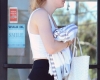 Dakota Fanning Puts On Her Game Face For Her L.a. Gym Session