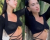 Pop star Dua Lipa appears to show off her brand new big boobs